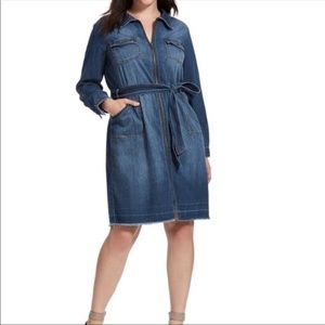 Denim Shirt Dress - Love & Legend Size 22
